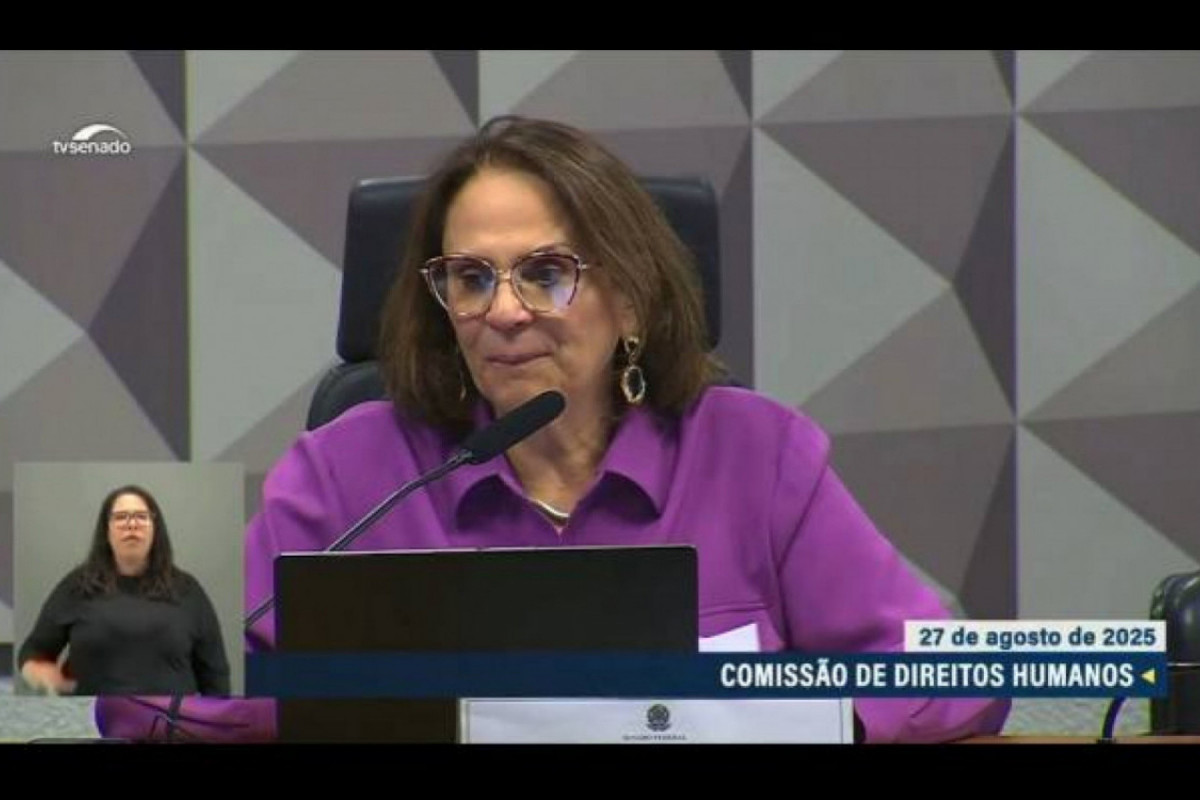 Senadora Damares Alves (Republicanos-DF) (Reprodução/TV Senado) Senadora Damares Alves (Republicanos-DF) /Reprodução/TV Senado