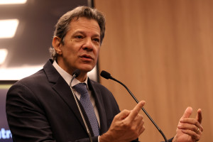 O ministro da Fazenda, Fernando Haddad