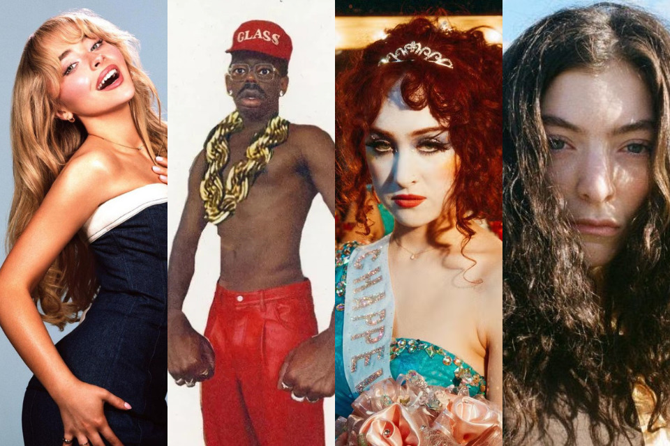 Sabrina Carpenter, Tyler, The Creator, Chappell Roan e Lorde foram confirmados no Lollapalooza 2026 (Divulgação) Sabrina Carpenter, Tyler, The Creator, Chappell Roan e Lorde foram confirmados no Lollapalooza 2026/Divulgação