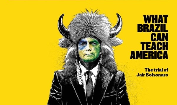 Bolsonaro estampou a capa da edição desta quinta-feira (28) da revista 'The Economist' (Reprodução/The Economist ) Bolsonaro estampou a capa da edição desta quinta-feira (28) da revista 'The Economist'/Reprodução/The Economist