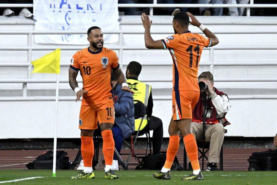 Memphis Depay, atacante da seleção da Holanda (Markku Ulander/AFP) Memphis Depay, atacante da seleção da Holanda/Markku Ulander/AFP
