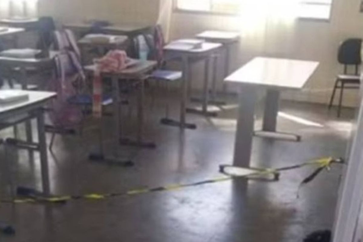 Professora foi esfaqueada em escola municipal de Goiás (Reprodução/PMGO) Professora foi esfaqueada em escola municipal de Goiás/Reprodução/PMGO