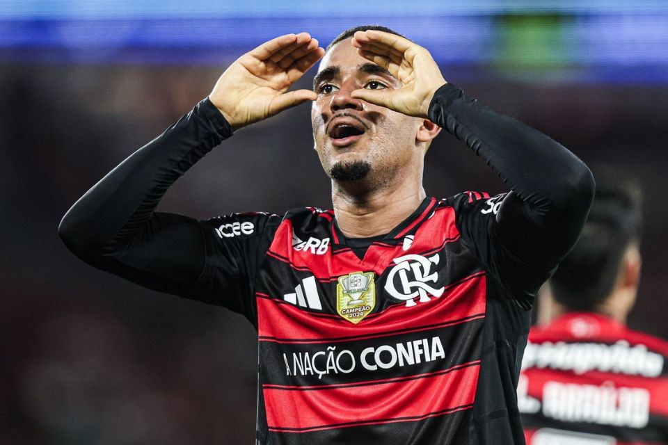 Samuel Lino, atacante do Flamengo (Gilvan de Souza / CRF) Samuel Lino, atacante do Flamengo/Gilvan de Souza / CRF