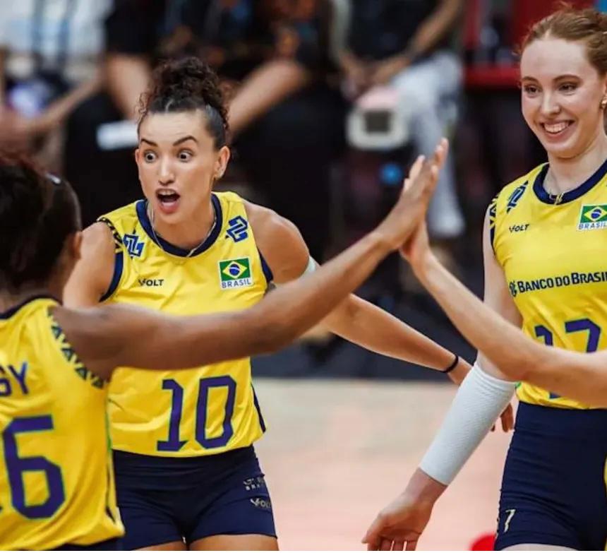 Brasil venceu a República Dominicana (Volleyball World) Brasil venceu a República Dominicana/Volleyball World