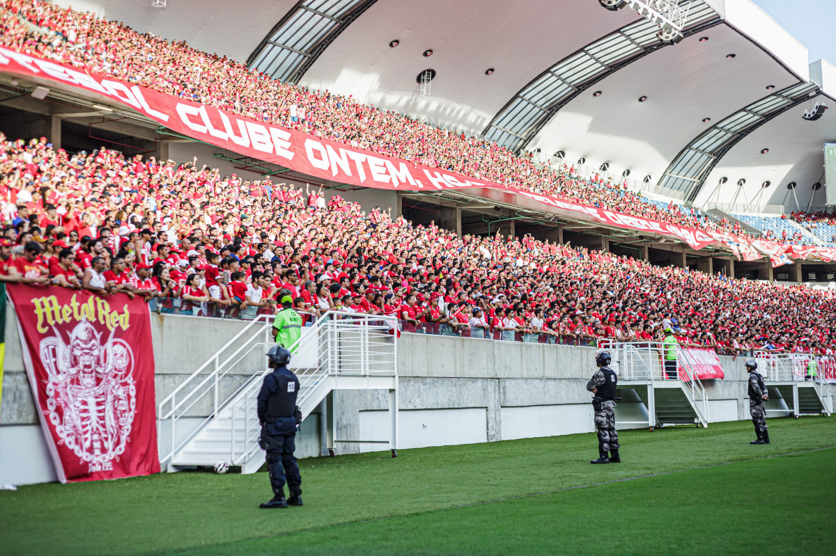Torcida do América-RN na Arena das Dunas (Gabriel Leite/América FC) Torcida do América-RN na Arena das Dunas/Gabriel Leite/América FC