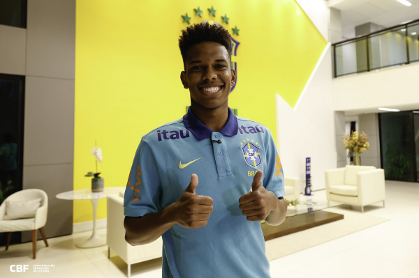 Estêvão, atacante da Seleção Brasileira