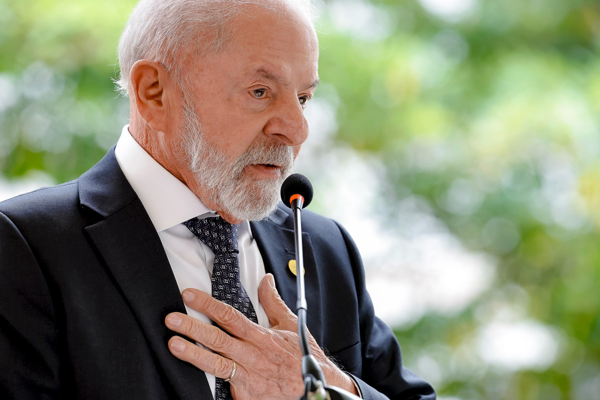 Presidente da República, Luiz Inácio Lula da Silva, durante encontro dos Presidentes dos Estados Partes do Tratado de Cooperação Amazônica com a Sociedade Civil e Comunidades Indígenas. Plaza de Armas – Bogotá (Colômbia)
Foto: Ricardo Stuckert / PR (Ricardo Stuckert / PR) Presidente da República, Luiz Inácio Lula da Silva, durante encontro dos Presidentes dos Estados Partes do Tratado de Cooperação Amazônica com a Sociedade Civil e Comunidades Indígenas. Plaza de Armas – Bogotá (Colômbia)
Foto: Ricardo Stuckert / PR/Ricardo Stuckert / PR