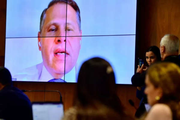 

Eduardo Tagliaferro participou da comissão do Senado por videoconferência (Saulo Cruz/Agência Senado)