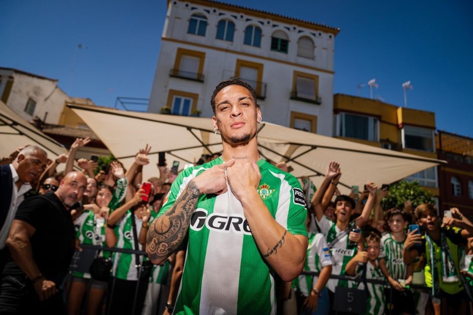 Antony, jogador brasileiro do Betis (Divulgação / Real Betis Balompié) Antony, jogador brasileiro do Betis/Divulgação / Real Betis Balompié
