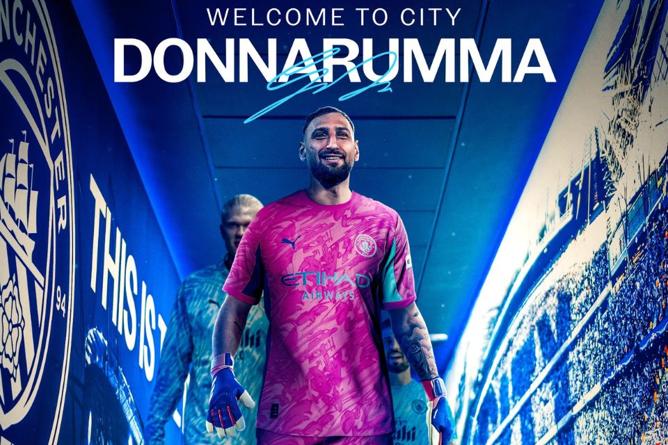 Donnarumma, goleiro do City (Divulgação/City) Donnarumma, goleiro do City/Divulgação/City
