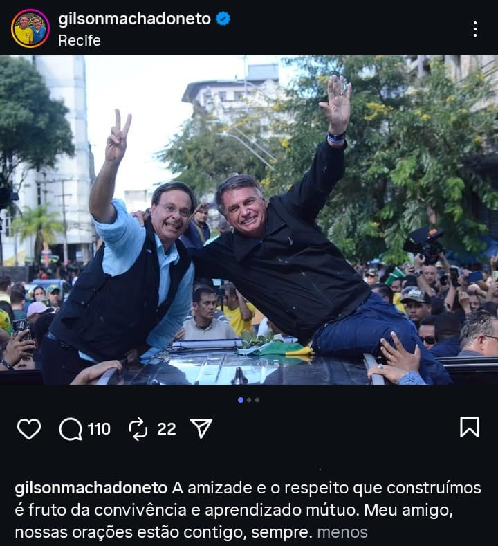 Políticos reagem ao julgamento de Bolsonaro em redes sociais (Reprodução/Redes Sociais)