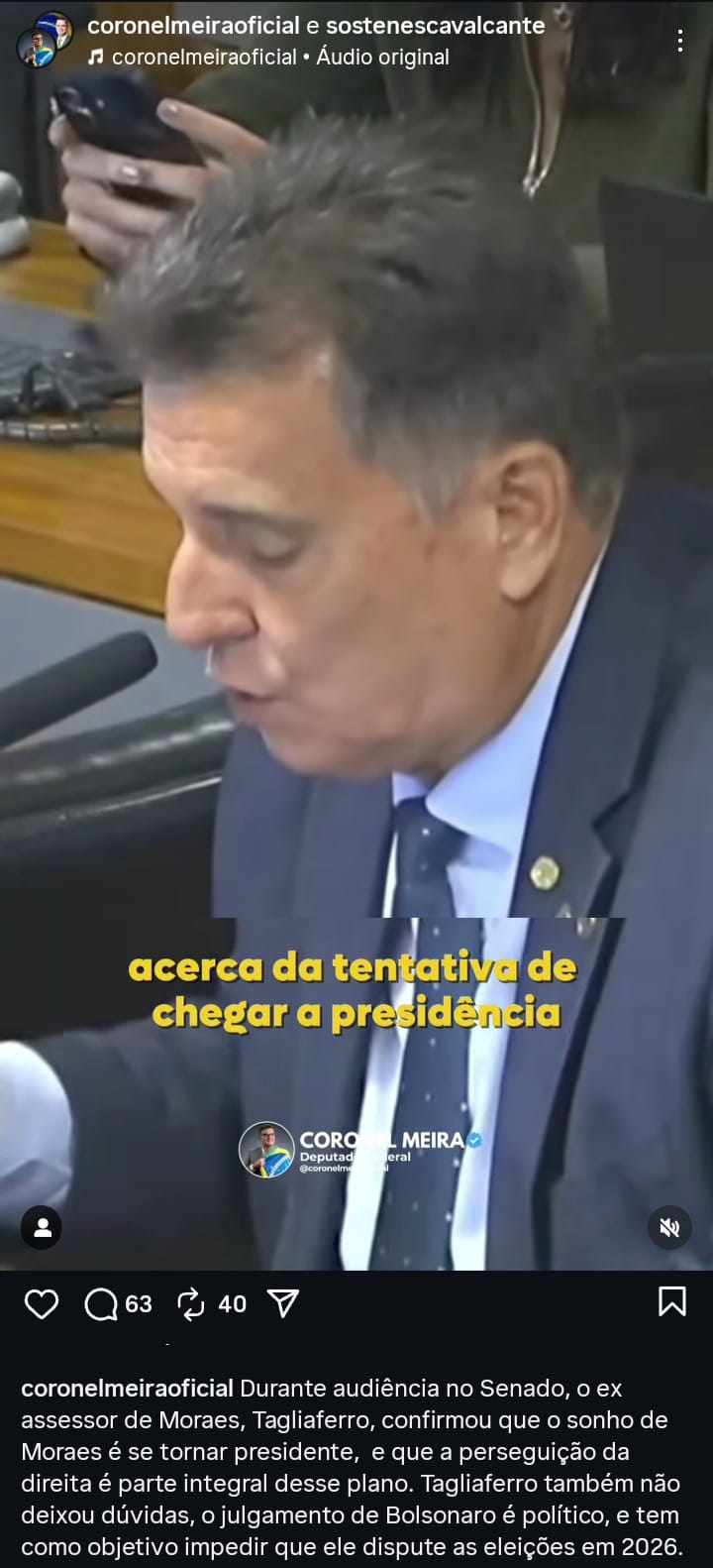 Políticos reagem ao julgamento de Bolsonaro em redes sociais (Reprodução/Redes Sociais)