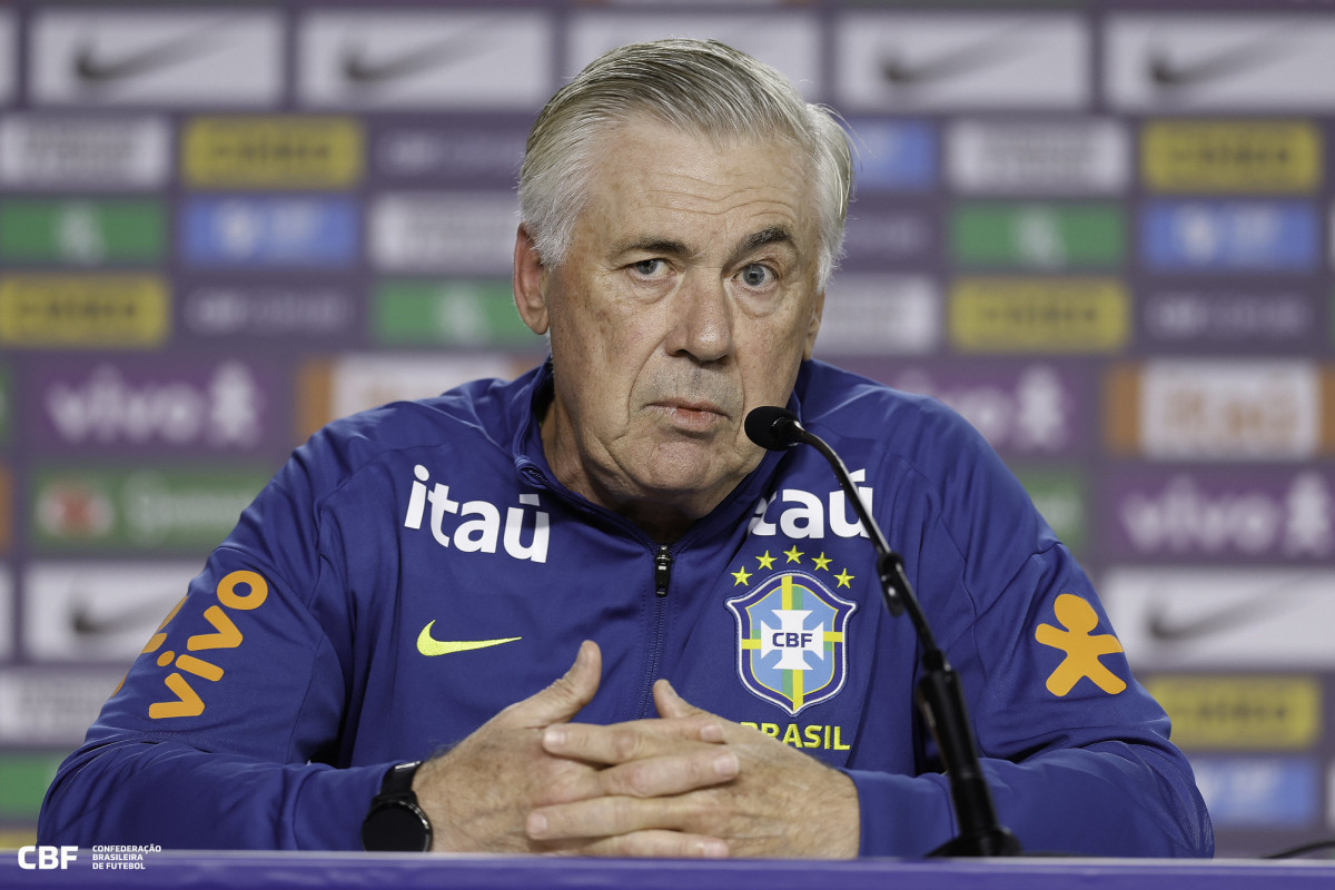 Ancelotti, técnico da Seleção Brasileira (Rafael Ribeiro/ CBF) Ancelotti, técnico da Seleção Brasileira/Rafael Ribeiro/ CBF