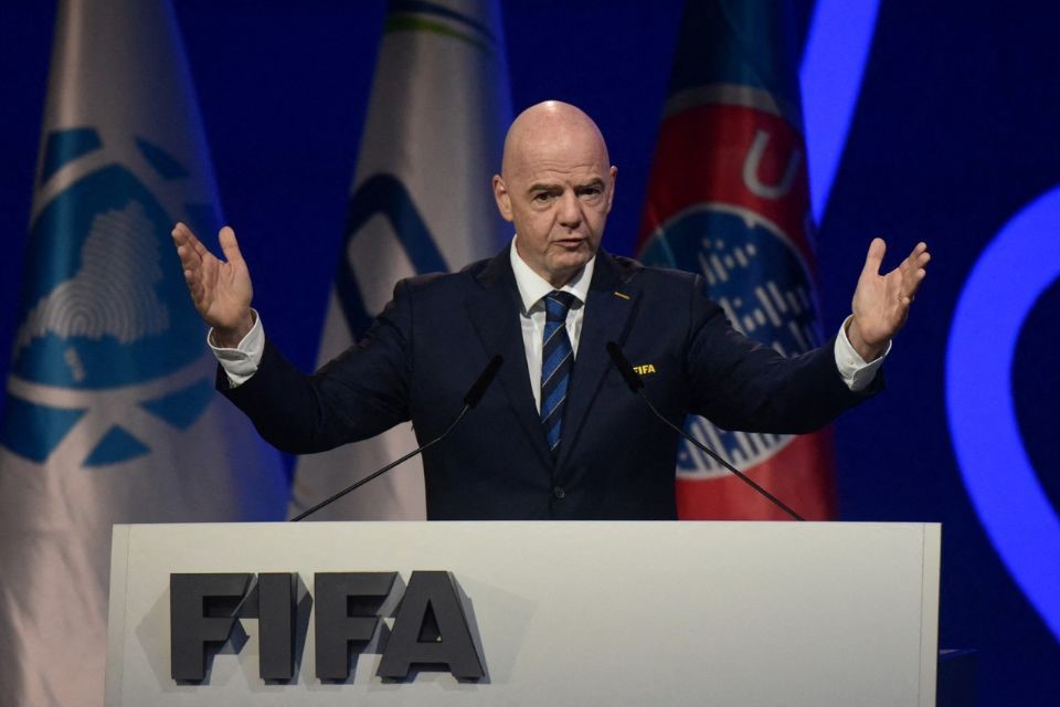 Gianni Infantino, presidente da Fifa (DANIEL DUARTE / AFP) Gianni Infantino, presidente da Fifa/DANIEL DUARTE / AFP