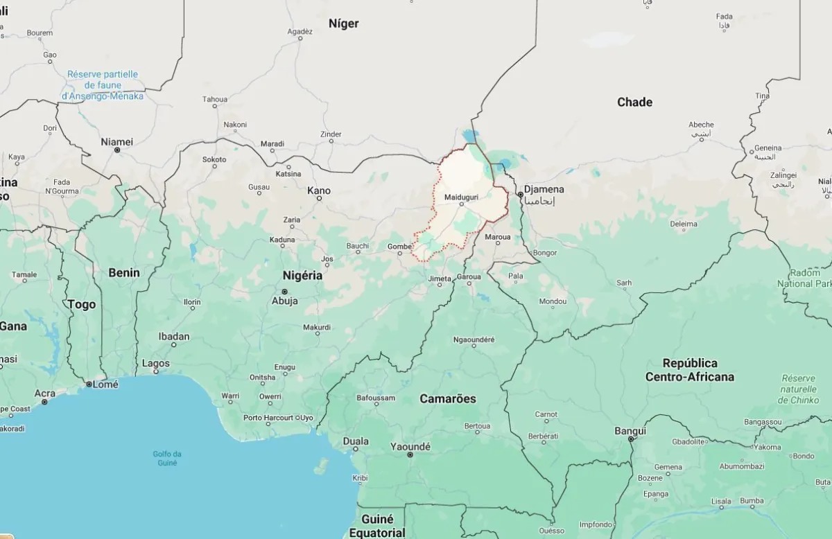 Acidente ocorreu em um rio no centro-norte da Nigéria (Reprodução/Google Maps) Acidente ocorreu em um rio no centro-norte da Nigéria/Reprodução/Google Maps