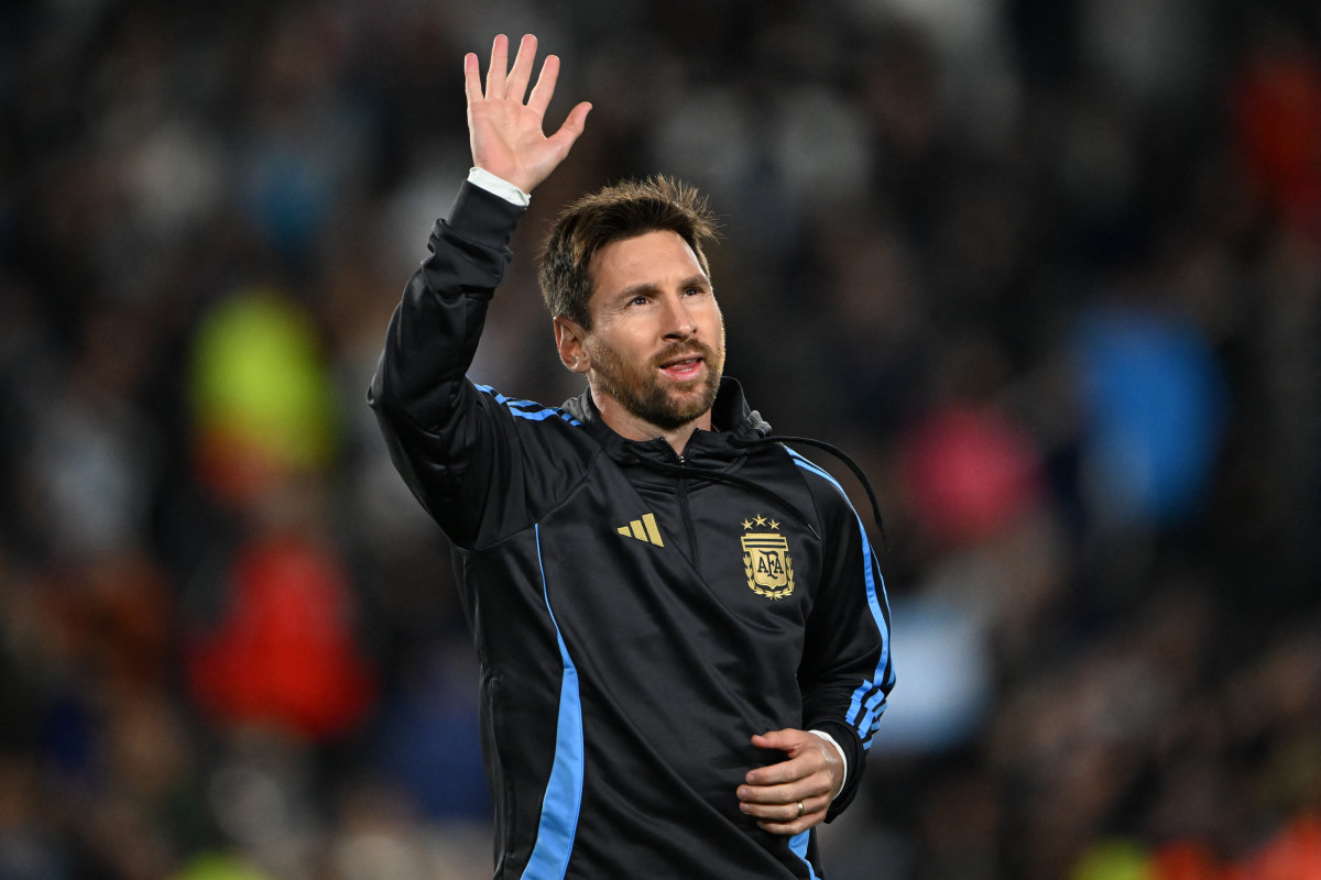 Lionel Messi em ação pela seleção argentina (Luis ROBAYO / AFP) Lionel Messi em ação pela seleção argentina/Luis ROBAYO / AFP