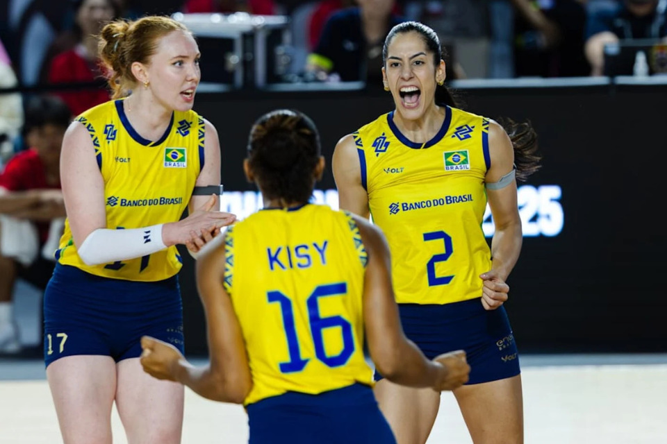 Seleção Brasileira de Vôlei Feminino (Divulgação/Volleyball World) Seleção Brasileira de Vôlei Feminino/Divulgação/Volleyball World