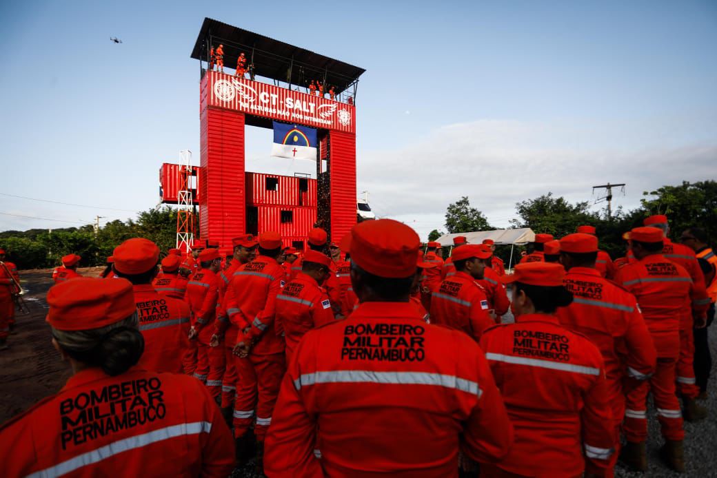 Centro de Treinamento de Salvamento em Altura, em Abreu e Lima (Foto: Hesíodo Góes/Secom) Centro de Treinamento de Salvamento em Altura, em Abreu e Lima/Foto: Hesíodo Góes/Secom