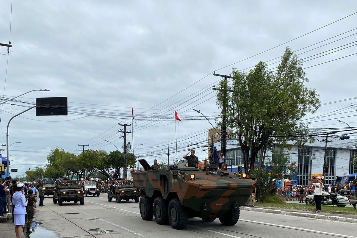 Desfile de 7 de Setembro é realizado na Imbiribeira, no Recife (Foto: Divulgação/Casa Militar)