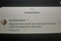 Comentário que resultou em prisão de internauta. - Reprodução