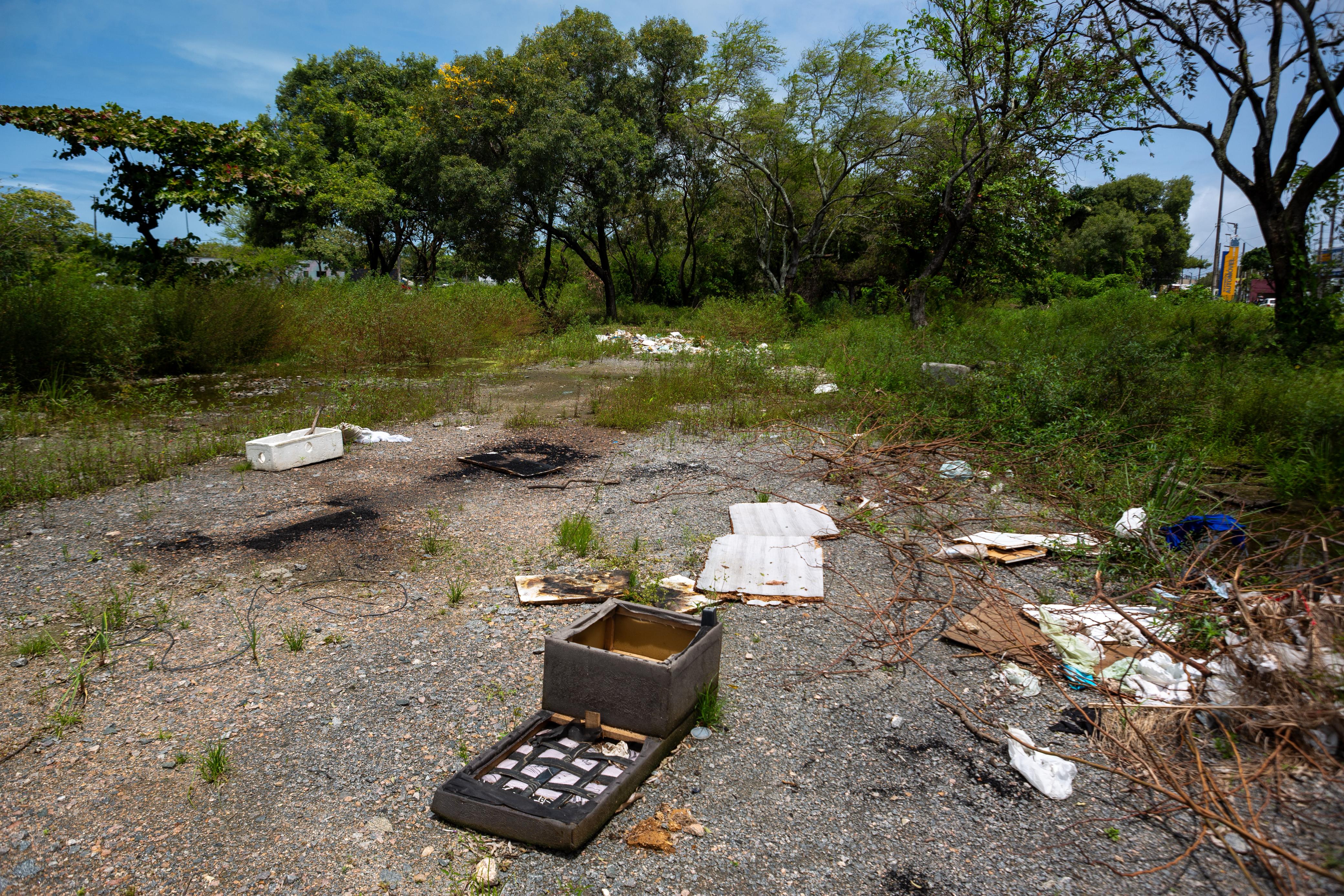 Alguns pontos do parque servem como locais de descarte irregular de lixo (Foto: Rafael Vieira/DP)