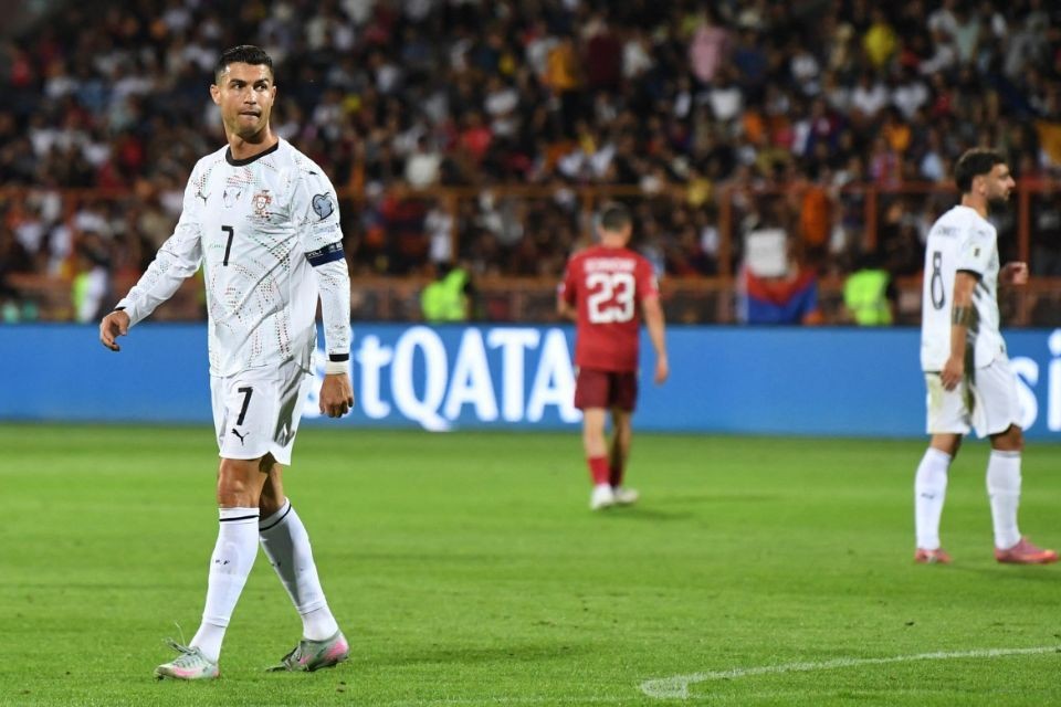 Cristiano Ronaldo em partida pelas Eliminatórias da Copa (KAREN MINASYAN / AFP) Cristiano Ronaldo em partida pelas Eliminatórias da Copa/KAREN MINASYAN / AFP