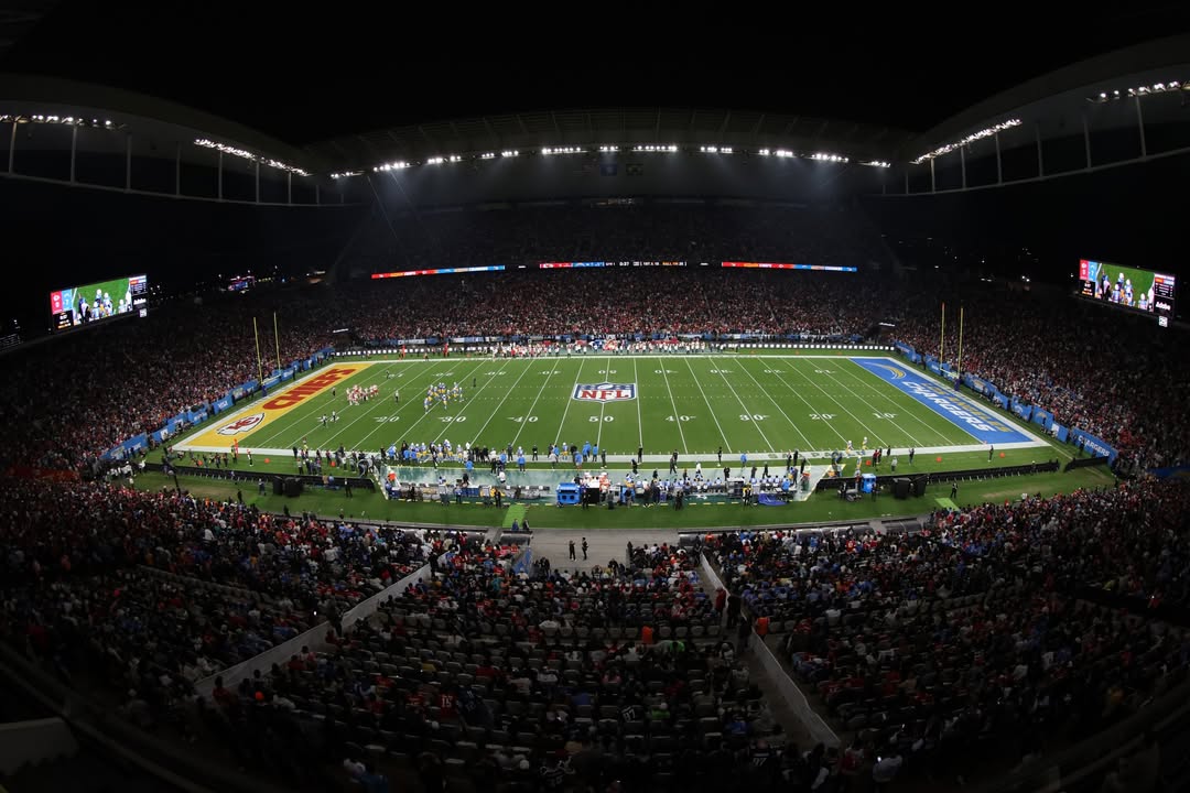 Kansas City Chiefs e Los Angeles Chargers jogaram na Neo Química Arena no segundo São Paulo Game da National Football League (NFL) (Foto: Divulgação/NFL Brasil) Kansas City Chiefs e Los Angeles Chargers jogaram na Neo Química Arena no segundo São Paulo Game da National Football League (NFL) /Foto: Divulgação/NFL Brasil