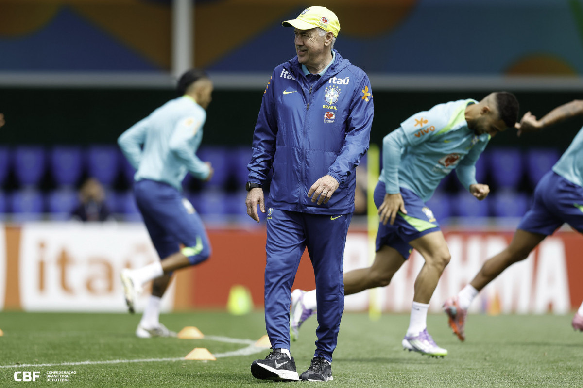 Carlo Ancelotti, técnico da Seleção Brasileira/Rafael Ribeiro/CBF