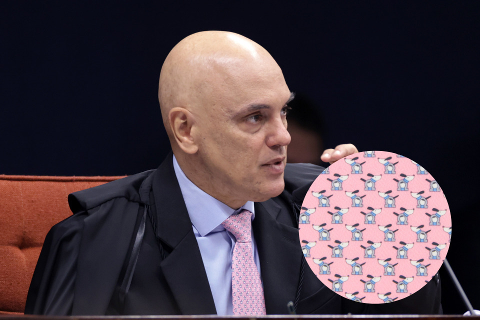 Gravata de Moraes chama a atenção durante julgamento de Bolsonaro (Foto: Rosinei Coutinho/STF) Gravata de Moraes chama a atenção durante julgamento de Bolsonaro/Foto: Rosinei Coutinho/STF