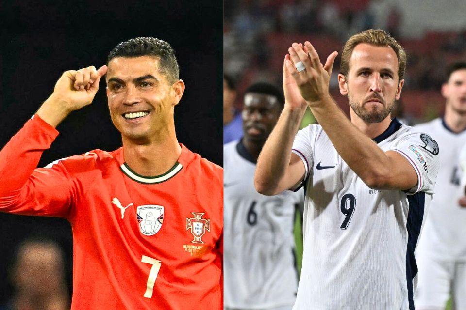 Cristiano Ronaldo e Harry Kane (ATTILA KISBENEDEK e OLIVER BUNIC / AFP) Cristiano Ronaldo e Harry Kane/ATTILA KISBENEDEK e OLIVER BUNIC / AFP