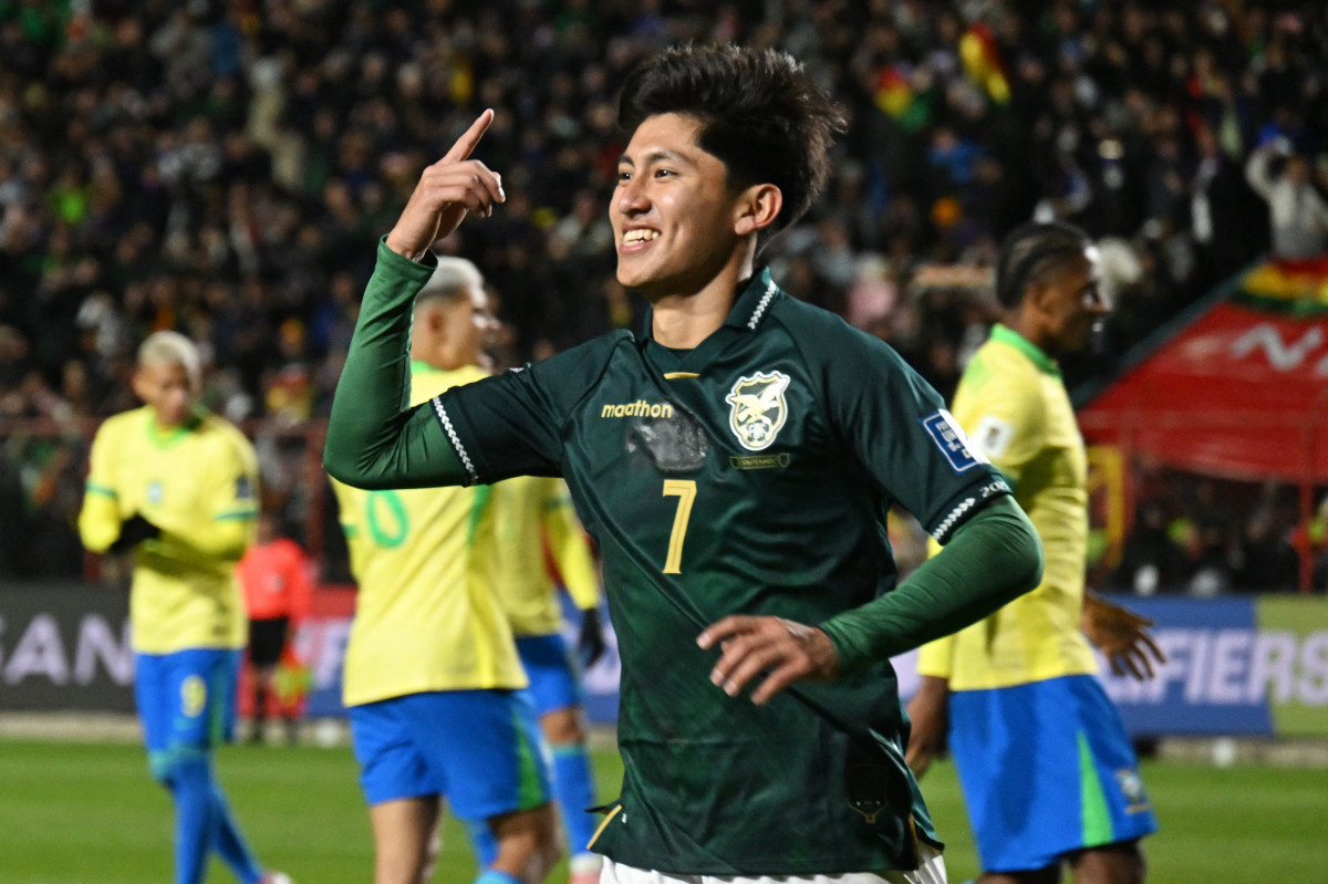 Miguelito, jogador da seleção boliviana/AIZAR RALDES / AFP