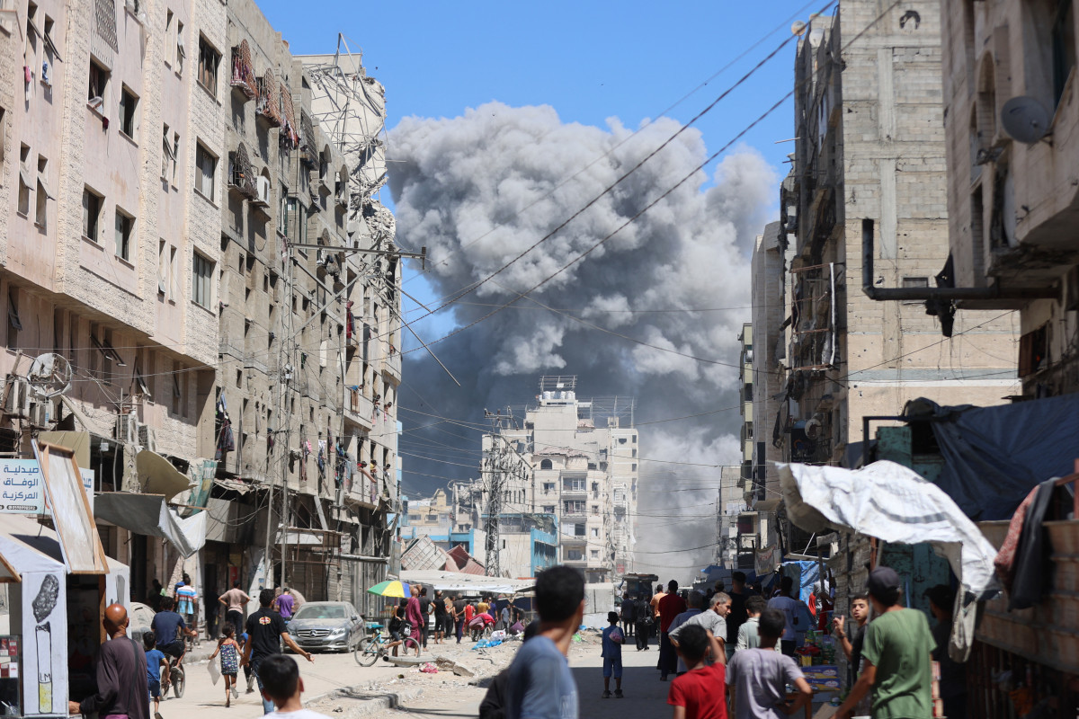 Bombardeio israelense na Cidade de Gaza (OMAR AL-QATTAA/AFP) Bombardeio israelense na Cidade de Gaza /OMAR AL-QATTAA/AFP