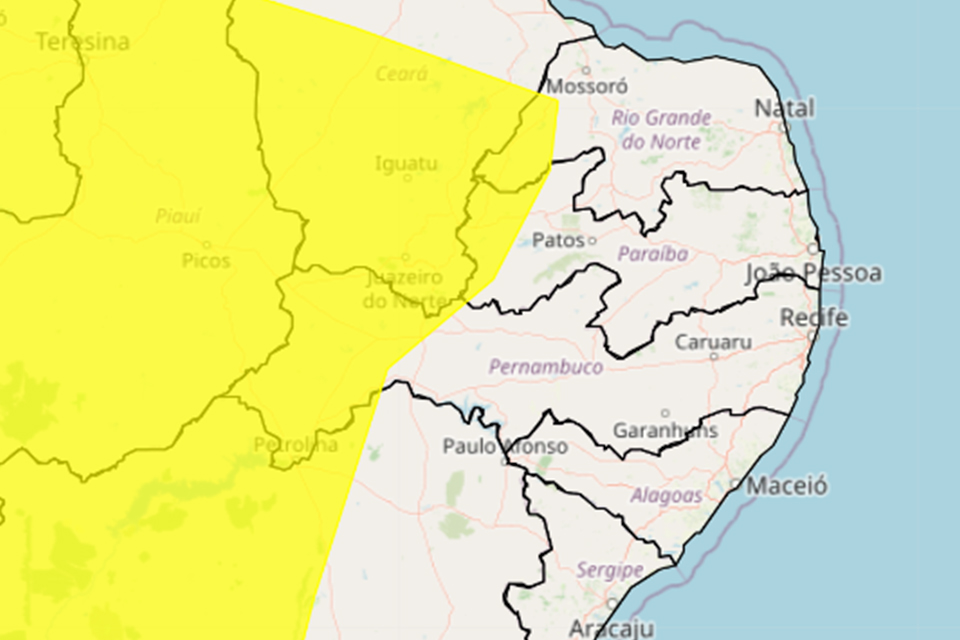 Baixa umidade ameaça municípios do Sertão, segundo o Inmet/REPRODUÇÃO/INMET