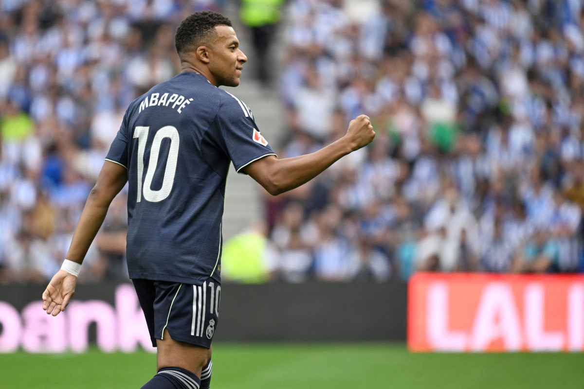  Kylian Mbappé, atacante do Real Madrid/ANDER GILLENEA / AFP