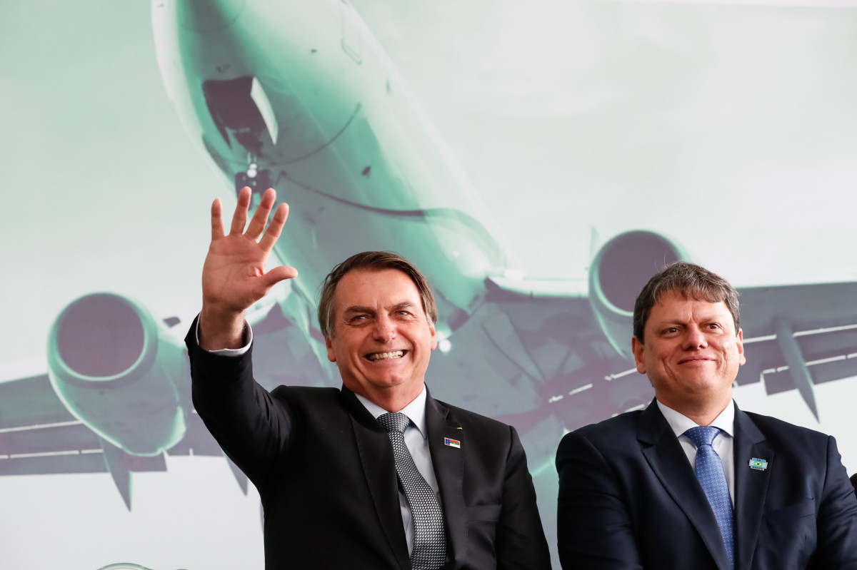 O ex-presidente Jair Bolsonaro e o governador de São Paulo, Tarcísio de Freitas/Alan Santos/PR