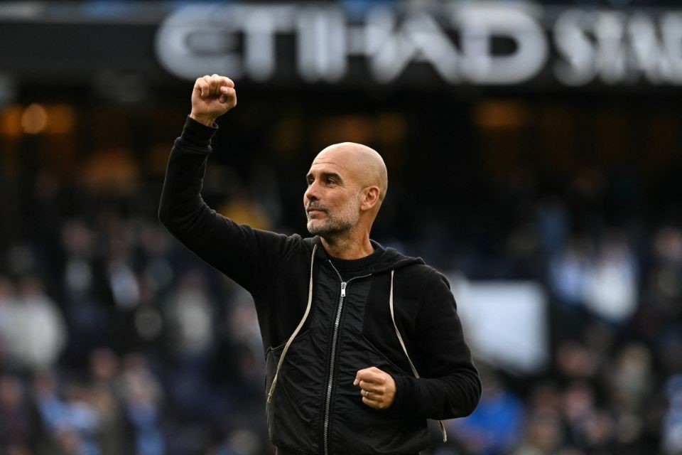 Pep Guardiola, técnico espanhol do Manchester City/OLI SCARFF / AFP