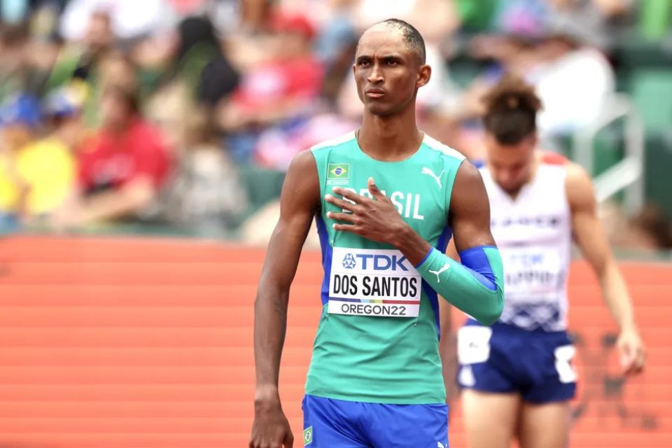 Alison dos Santo, atleta brasileiro (Cbat / reprodução) Alison dos Santo, atleta brasileiro/Cbat / reprodução