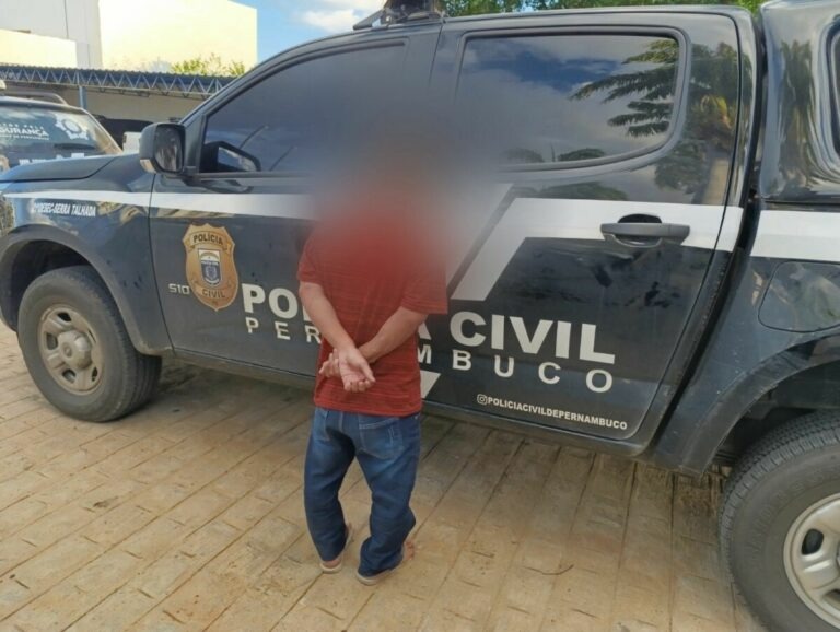 Suspeito foi preso em serra Talhada, no Sertão/Foto: Divulgação/PCGO
