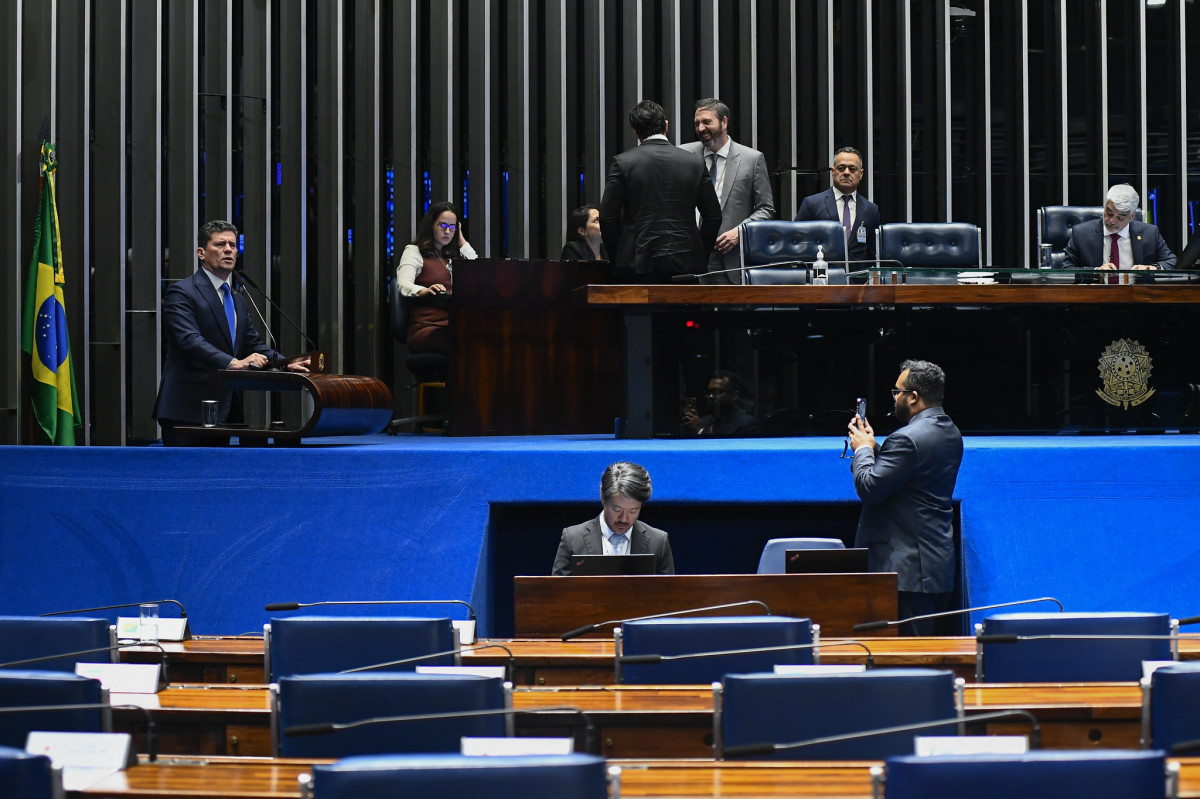 Plenário do Senado Federal durante sessão deliberativa ordinária/Carlos Moura/Agência Senado