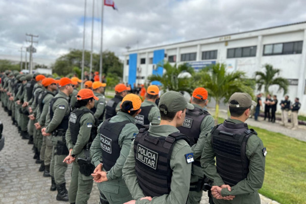 Pernambuco recebeu novos agentes da PM para atuar em todas as regiões (Foto: Divulgação/SDS-PE)