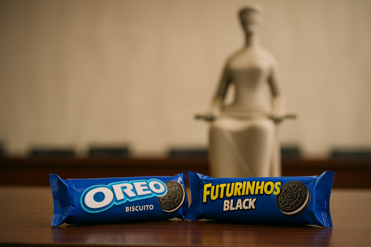 Mondelez questiona Capricche por suposto uso irregular de elementos visuais do biscoito Oreo no Futurinhos Black/Imagem criada com recursos de IA