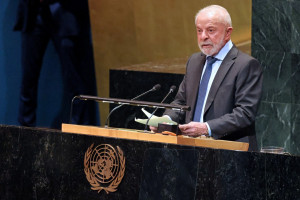 Presidente Lula em discurso na ONU, em Nova York