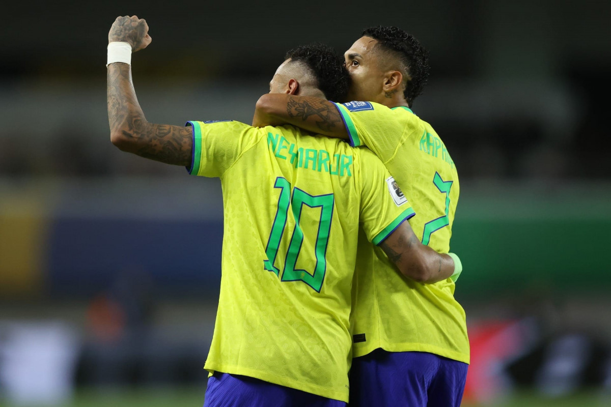 Neymar e Raphinha, atacantes da Seleção Brasileira/Vitor Silva / CBF