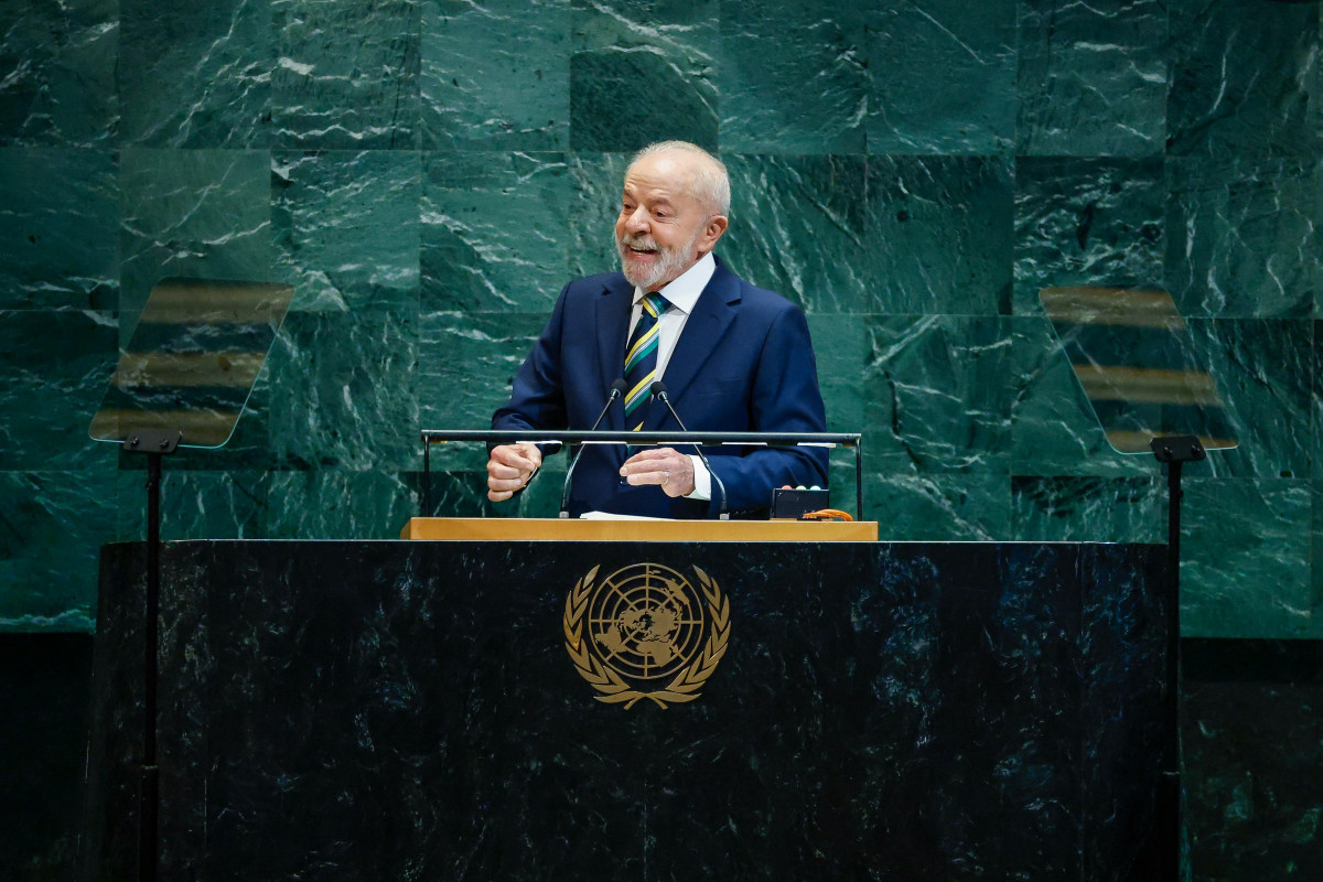 Presidente da República, Luiz Inácio Lula da Silva, durante a abertura do Debate Geral da 80.ª Sessão Ordinária da Assembleia Geral das Nações Unidas. Sede da Assembleia Geral das Nações Unidas, Nova York (EUA)
Foto: Ricardo Stuckert / PR/Ricardo Stuckert