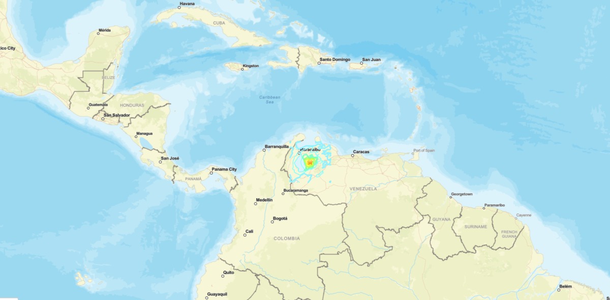 Terremoto na Venezuela/Serviço Geológico dos Estados Unidos (USGS)