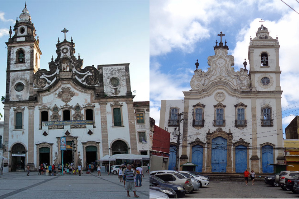 Basílica de Nossa Senhora do Carmo e Igreja de São José do Ribamar passarão por restauros em 2026/Arquivo/ DP e Reprodução/ Redes Sociais