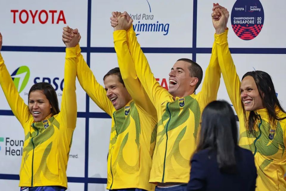 Equipe mista de revezamento do Brasil/WANDER ROBERTO / CPB