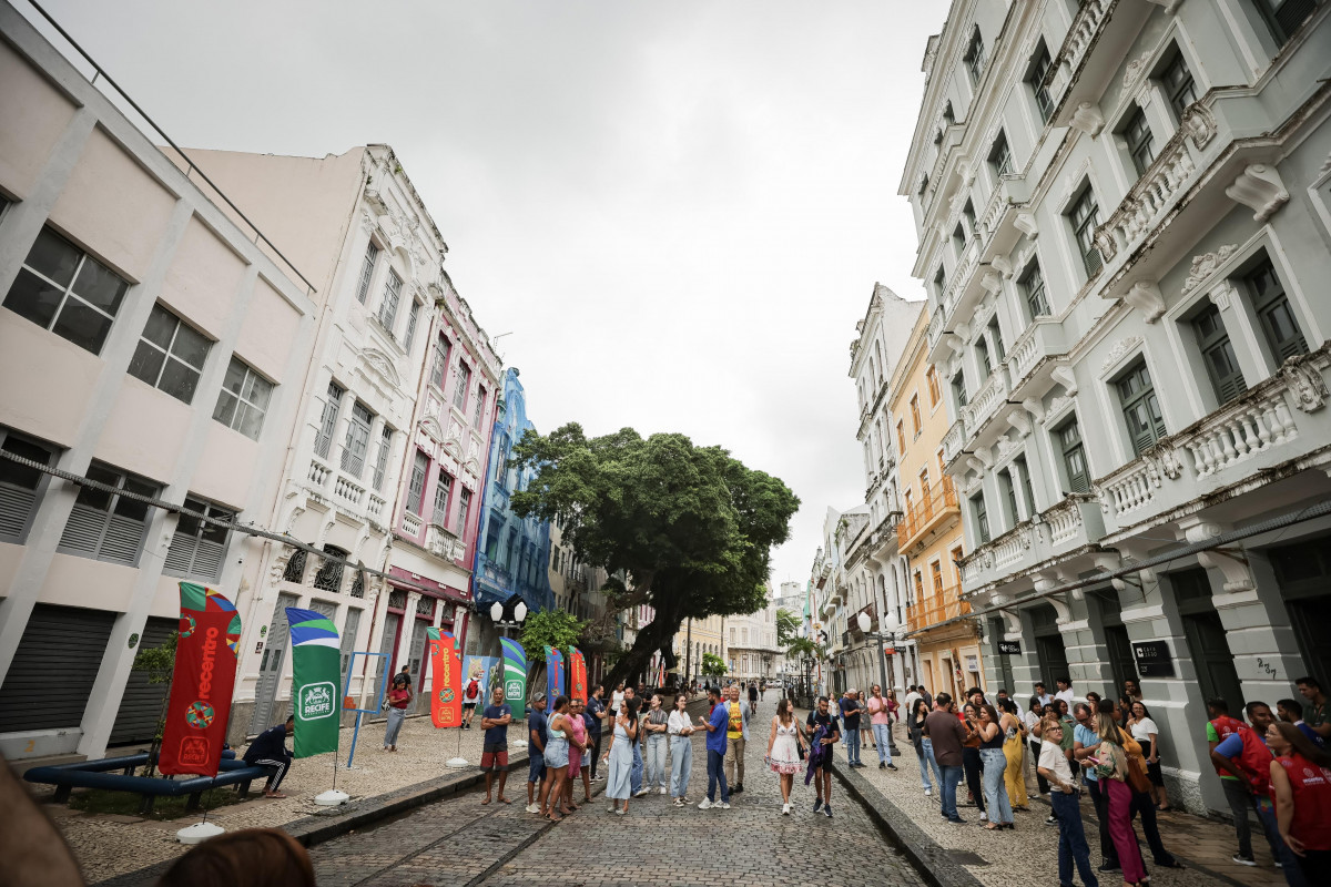 Rua do Bom jesus/Foto: Marcos Pastich/Prefeitura do Recife 