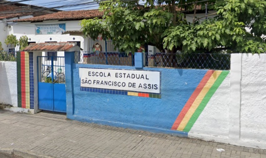 Caso aconteceu na Escola São Francisco de Assis /Foto: Reprodução/Google Street View