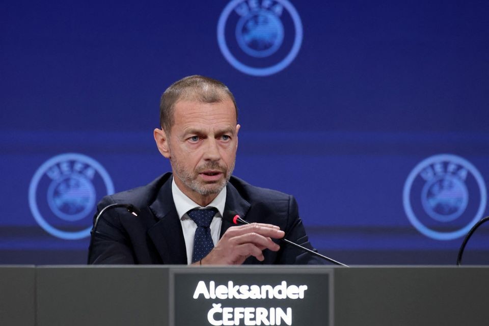 Aleksander Ceferin, presidente da UEFA/PREDRAG MILOSAVLJEVIC / AFP